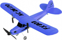 Радиоуправляемая модель Fei Xiong самолёт Piper Cub J3 для начинающих (FX803) Blue