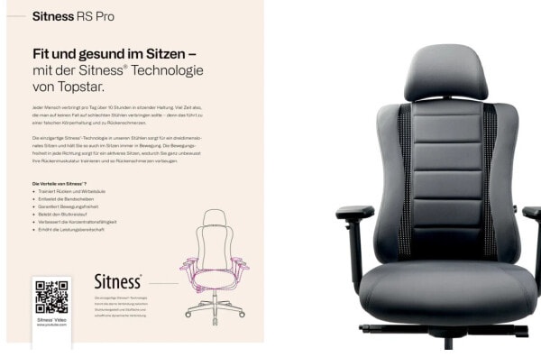 (EU) Игровое кресло Sitness RS PRO, 241552444, Серое