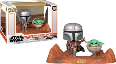 (EU) Фигурка Funko POP! Star Wars The Mandalorian: Mandalorian with the Child (Moment) (390)