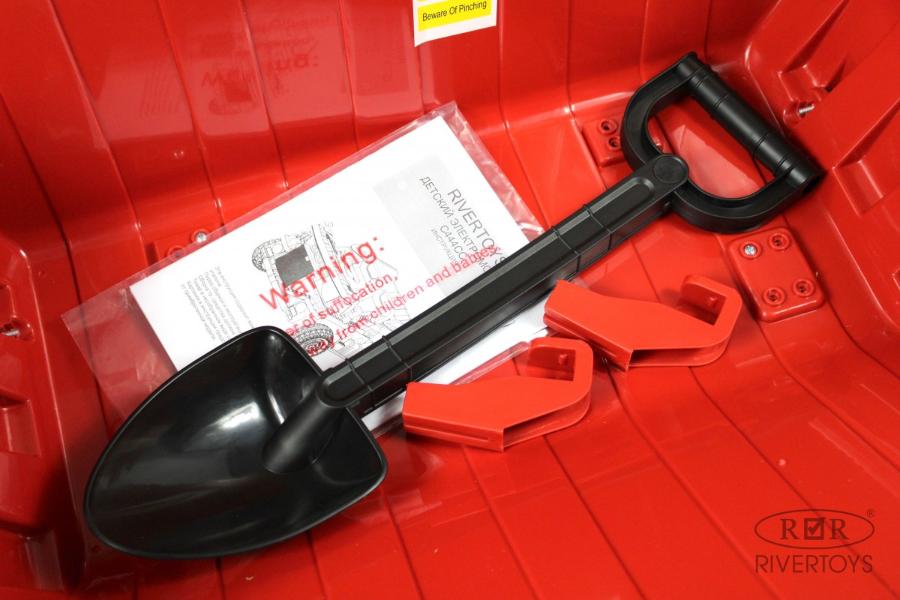 Детский электромобиль RiverToys C444CC темно-красный