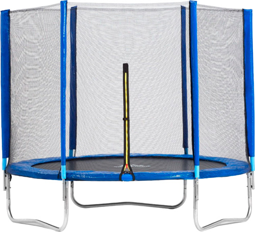 Батут DFC Trampoline Fitness 14ft синий, наружн.сетка,  два короба (427см) 14FT-TR-B