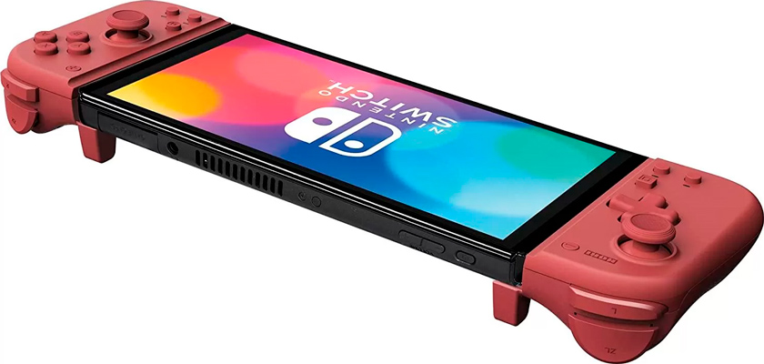 Контроллеры HORI Split Pad Compact Apricot Red (Абрикосовый красный) для Nintendo Switch (NSW-398U)