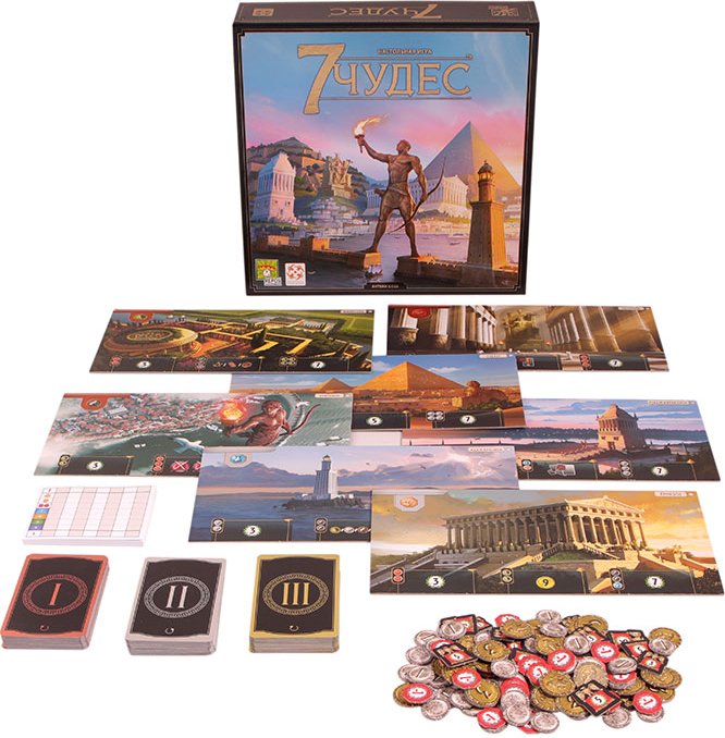 Настольная карточная игра Hobby World 7 чудес (ASM28)