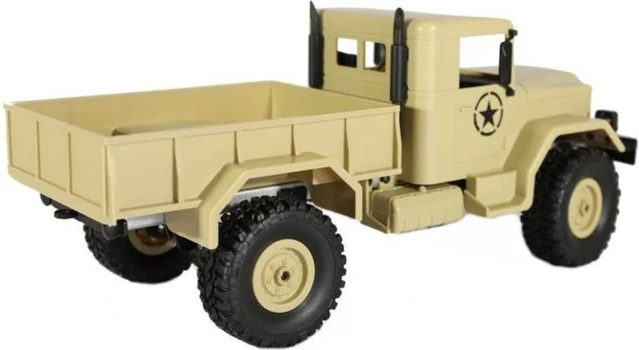 Радиоуправляемая модель MN Model военный грузовик MN-35Y 4WD (1к16) песочный (MN-35Y)