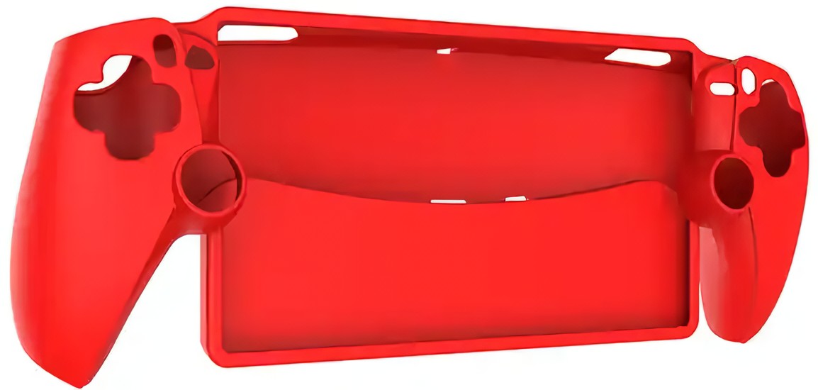 Силиконовый чехол для консоли Sony PlayStation Portal (красный)