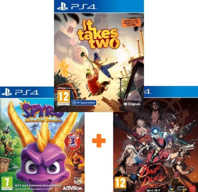 ИгроПак для PS4: It Takes Two + Spyro Trilogy Reignited + DNF Duel Who’s Next