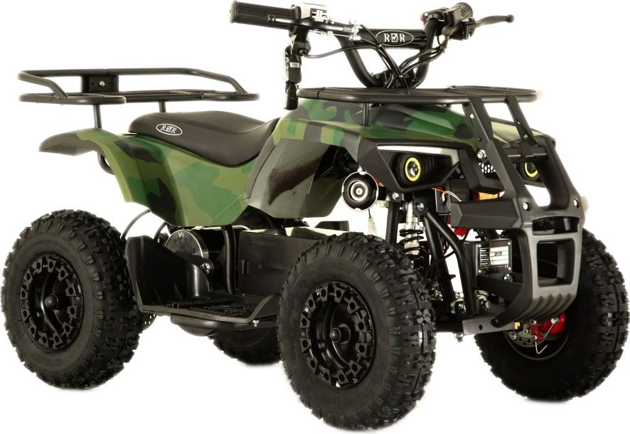 Детский электроквадроцикл RiverToys TIKI зеленый камуфляж