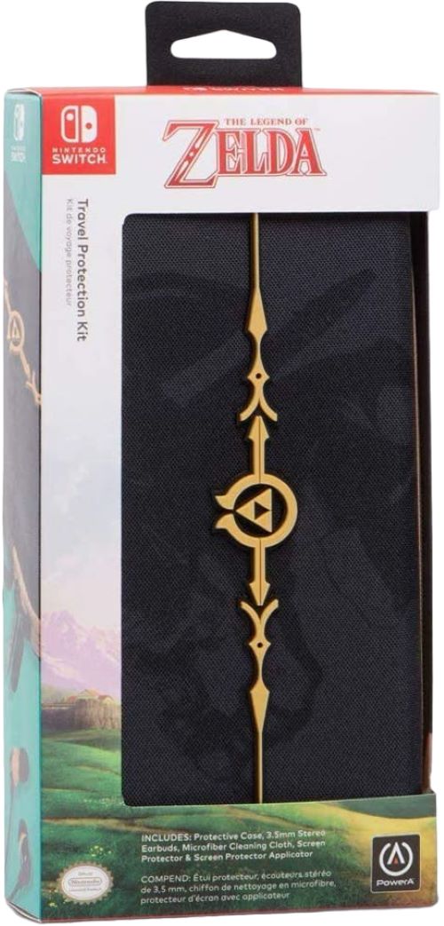 Фирменный чехол PowerA в стиле The Legend of Zelda + плёнка на экран для Nintendo Switch/OLED