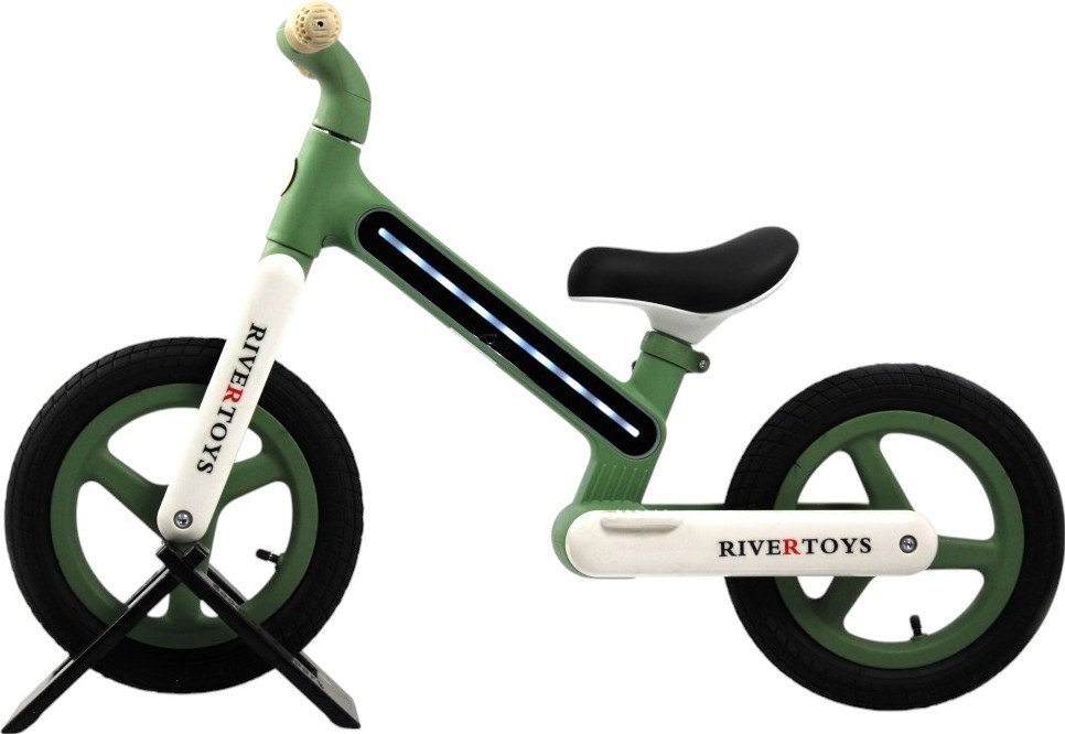 Детский беговел RiverToys (HB-002) (зеленый)