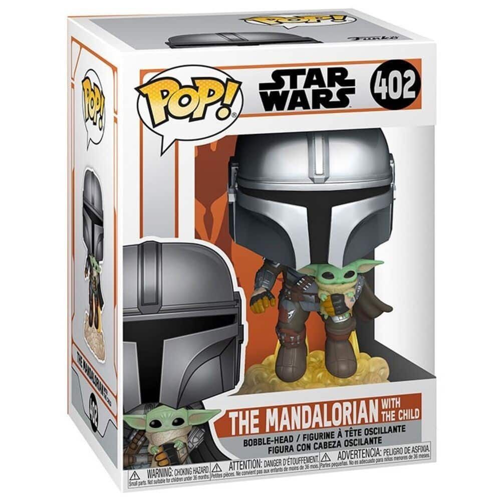 Фигурка Funko POP! Star Wars: The Mandalorian - Мандалорец с Грогу №402
