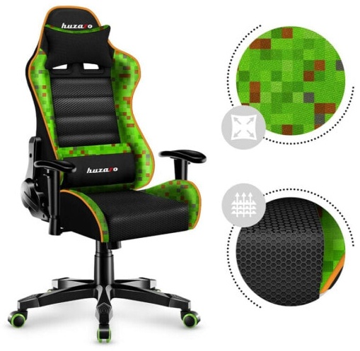(EU) Игровое кресло Huzaro HZ-Ranger 6.0 Pixel Mesh, 272185245, Чёрное