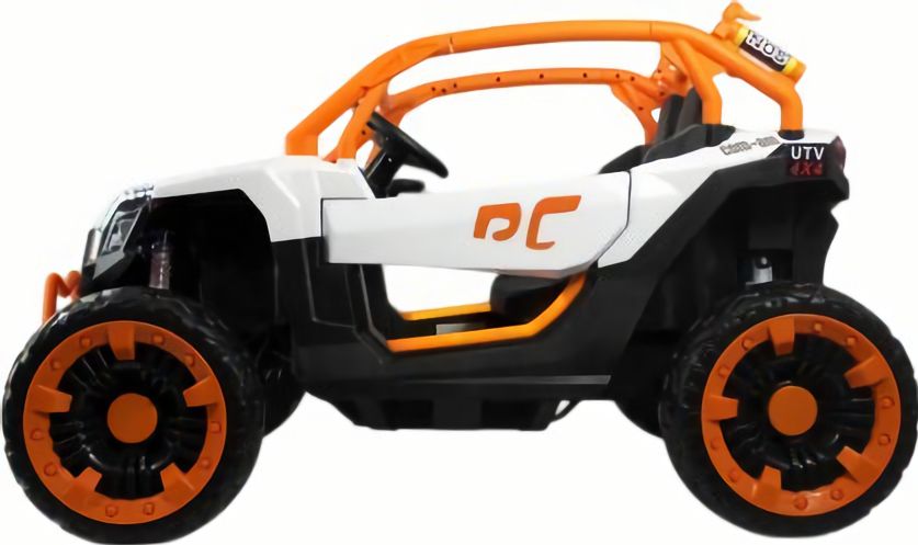 Детский электромобиль X707XX бело-оранжевый