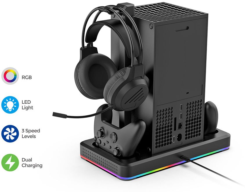 Многофункциональная док-станция DOBE для Xbox Seies S/X (чёрная) (TYX-3615)