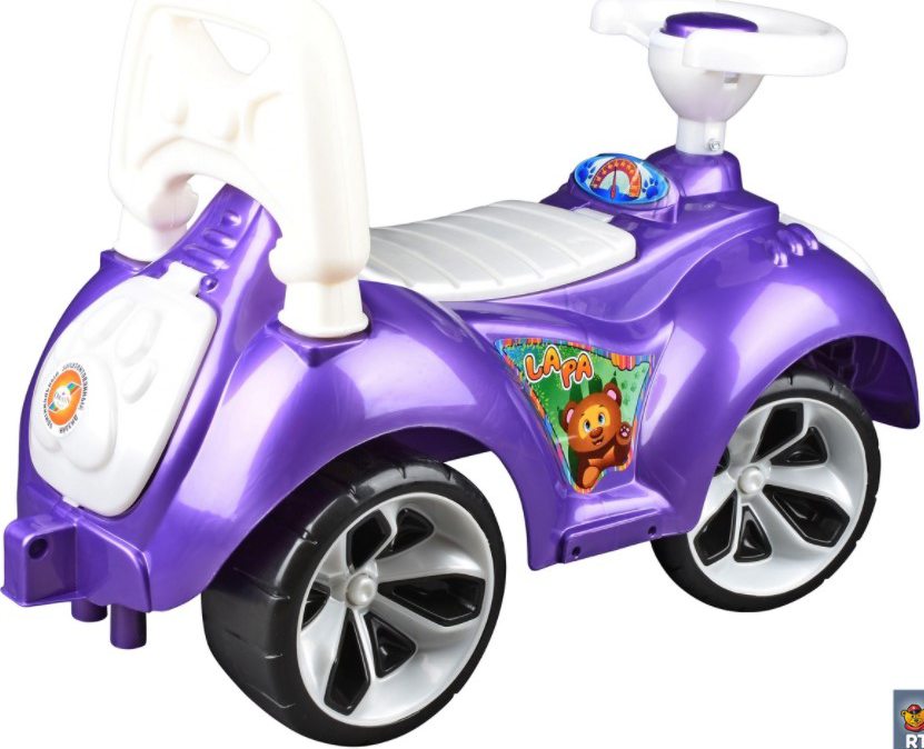 Каталка Orion Toys Мишка LAPA (фиолетовая)