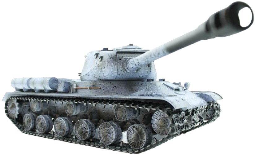 Р/У танк Taigen 1/16 ИС-2 модель 1944, СССР, зимний, (для ИК танкового боя) 2.4G, TG3928-1S-IR