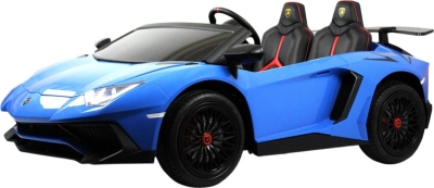 Детский электромобиль RiverToys Lamborghini Aventador SV (M777MM) синий