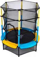 Батут DFC JUMP KIDS 55 желто-синий, сетка (137см) 55INCH-JD-YB