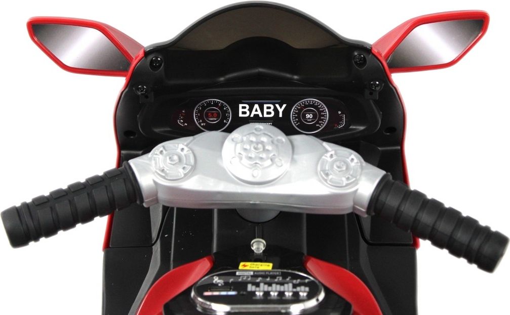 Детский электромотоцикл RiverToys K222AM красный