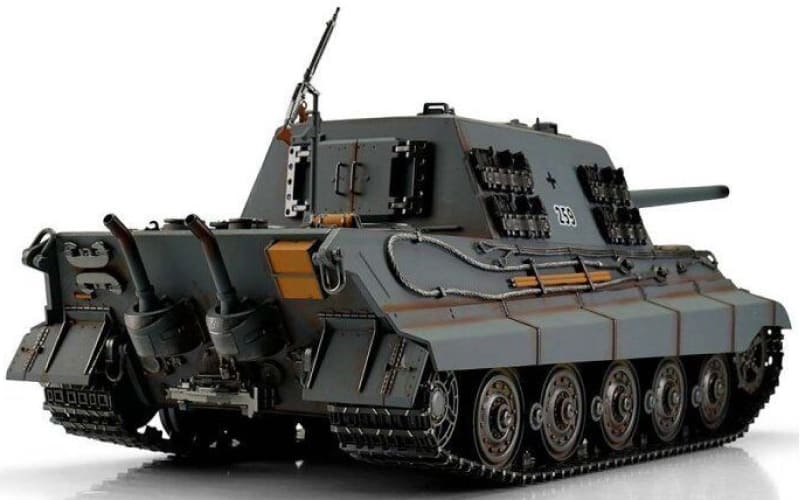 Радиоуправляемый танк Torro Jagdtiger, башня Henschel 1/16 откат ствола (для ИК боя) V3.0 2.4G RTR, TR11411-GY-3.0