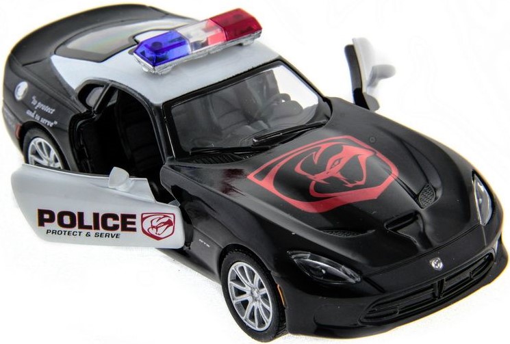 Машина Kinsmart 1:40 SRT Viper Police в асс. инерция (1/12шт.) б/к, KT5363DP