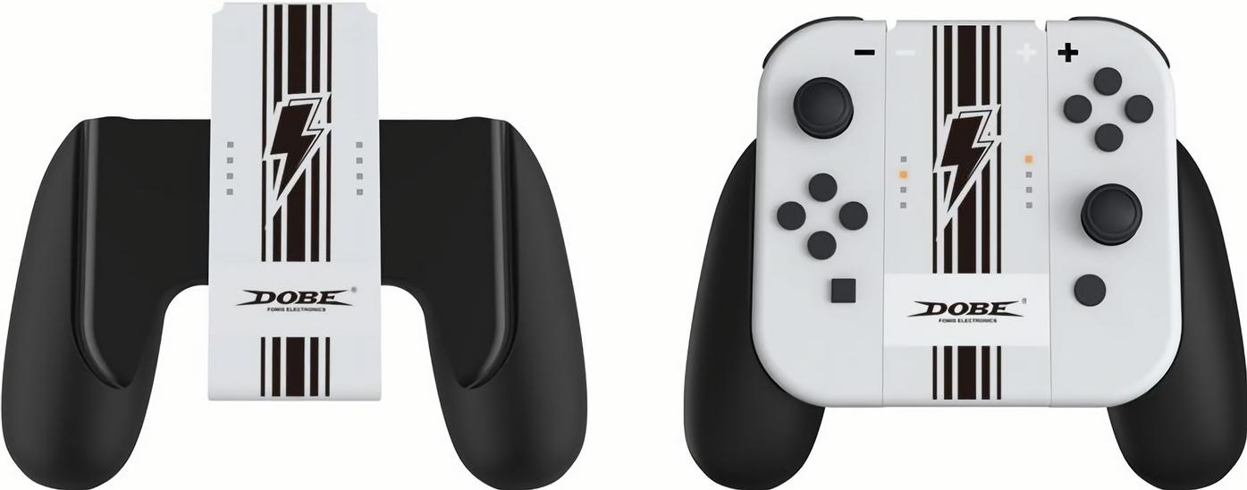 Подзаряжающий держатель DOBE для Nintendo Switch Joy-Con (белый) (iTNS-873B)