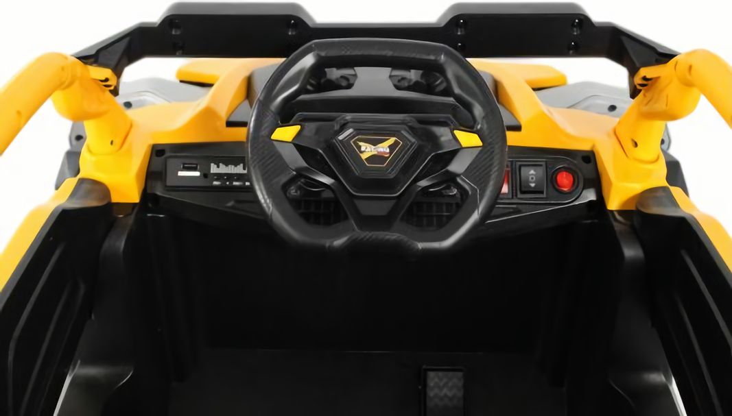 Детский электромобиль K707AM желтый