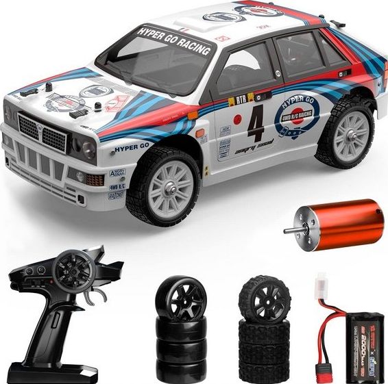 Радиоуправляемая машина для дрифта MJX Hyper Go 14302 Lancia Delta Brushless 4WD 2.4G LED 1/14 RTR (EXA79102R)