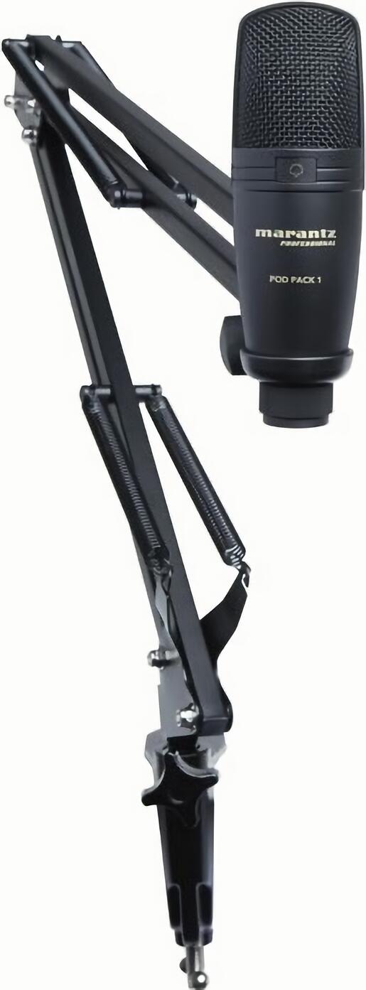 

(EU) Студийный USB-микрофон Marantz Pod Pack 1, конденсаторный кардиоидный, с пантографом