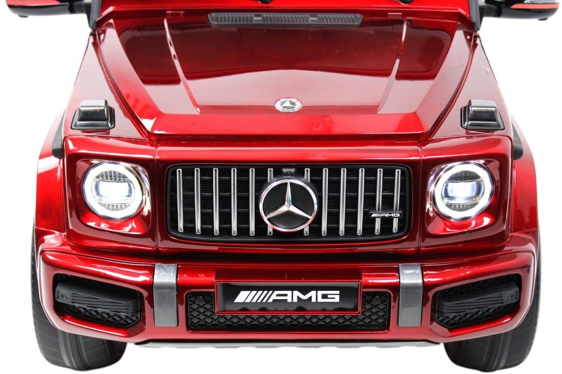 Детский электромобиль RiverToys Mercedes-Benz G63 (Mercedes-AMG-G63-K999KK-CHERRY-GLANEC) вишневый глянец