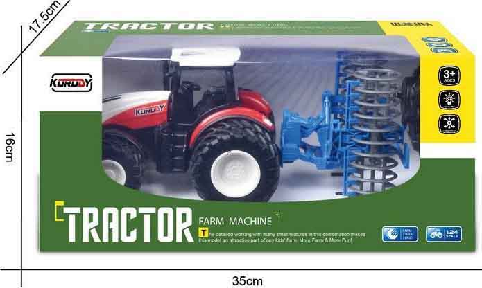 Радиоуправляемая модель фермерский трактор Korody KR6636B с сеноподборщиком