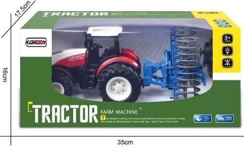 Радиоуправляемая модель фермерский трактор Korody KR6636K с сеноподборщиком