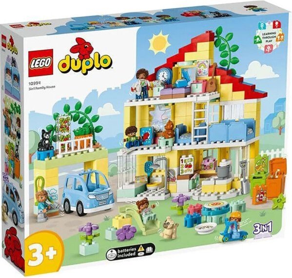 (EU) Конструктор LEGO Duplo 3-в-1 Семейный дом (10994)