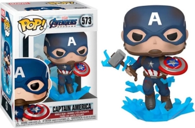 (EU) Фигурка Funko POP! Marvel Avengers Endgame: Captain America with Broken Shield & Mjolnir (573)