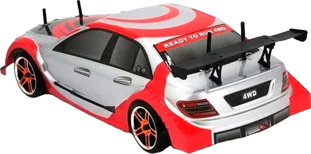 Радиоуправляемая модель НSP Flying Fish 1 (1к10) 4WD для дрифта красная (94123PRO-12382)