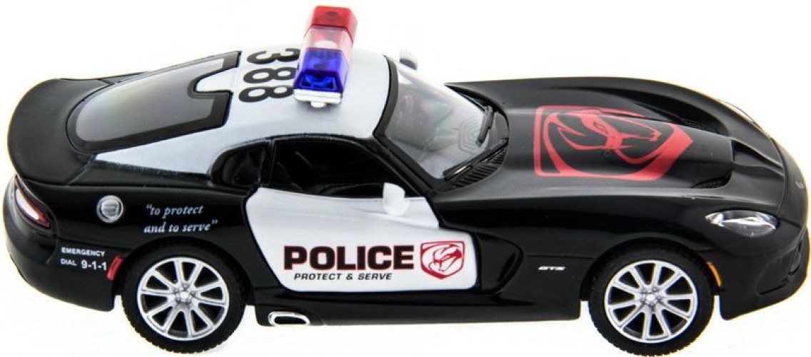 Машина Kinsmart 1:40 SRT Viper Police в асс. инерция (1/12шт.) б/к, KT5363DP