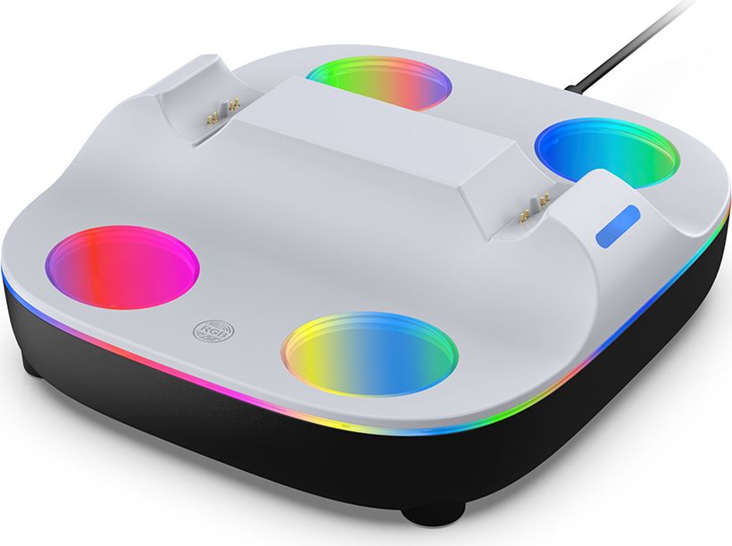 Зарядная станция DOBE для 2-х геймпадов Sony Dualsense (белая) (TP5-35115)