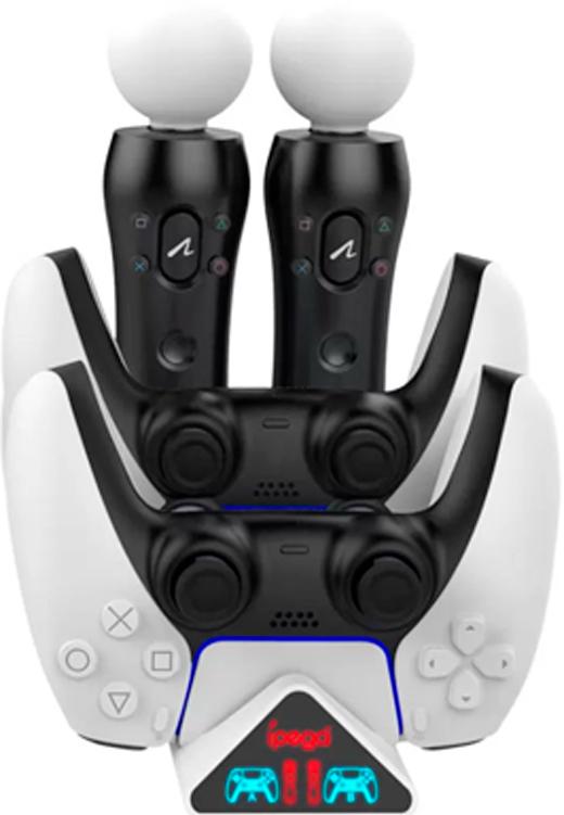 Зарядная станция iPega для 2-х геймпадов Sony DualSense и контроллеров PS Move (PG-P5011)