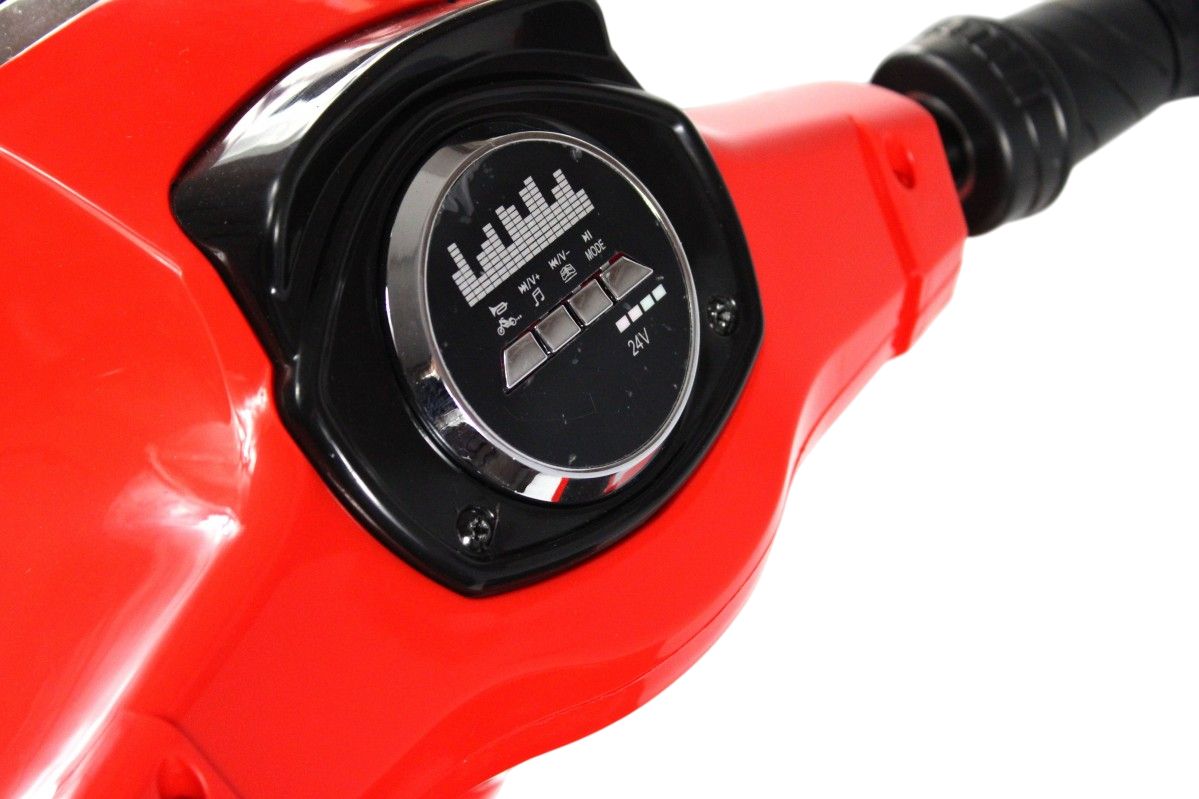 Детский электромотоцикл RiverToys A111AA красный