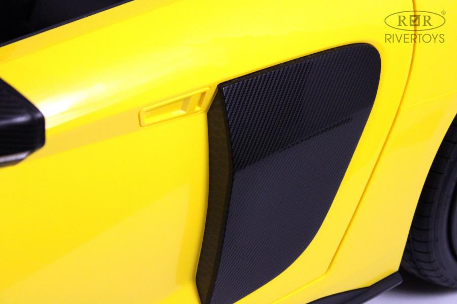 Детский электромобиль RiverToys AUDI R8 (M333MM) желтый