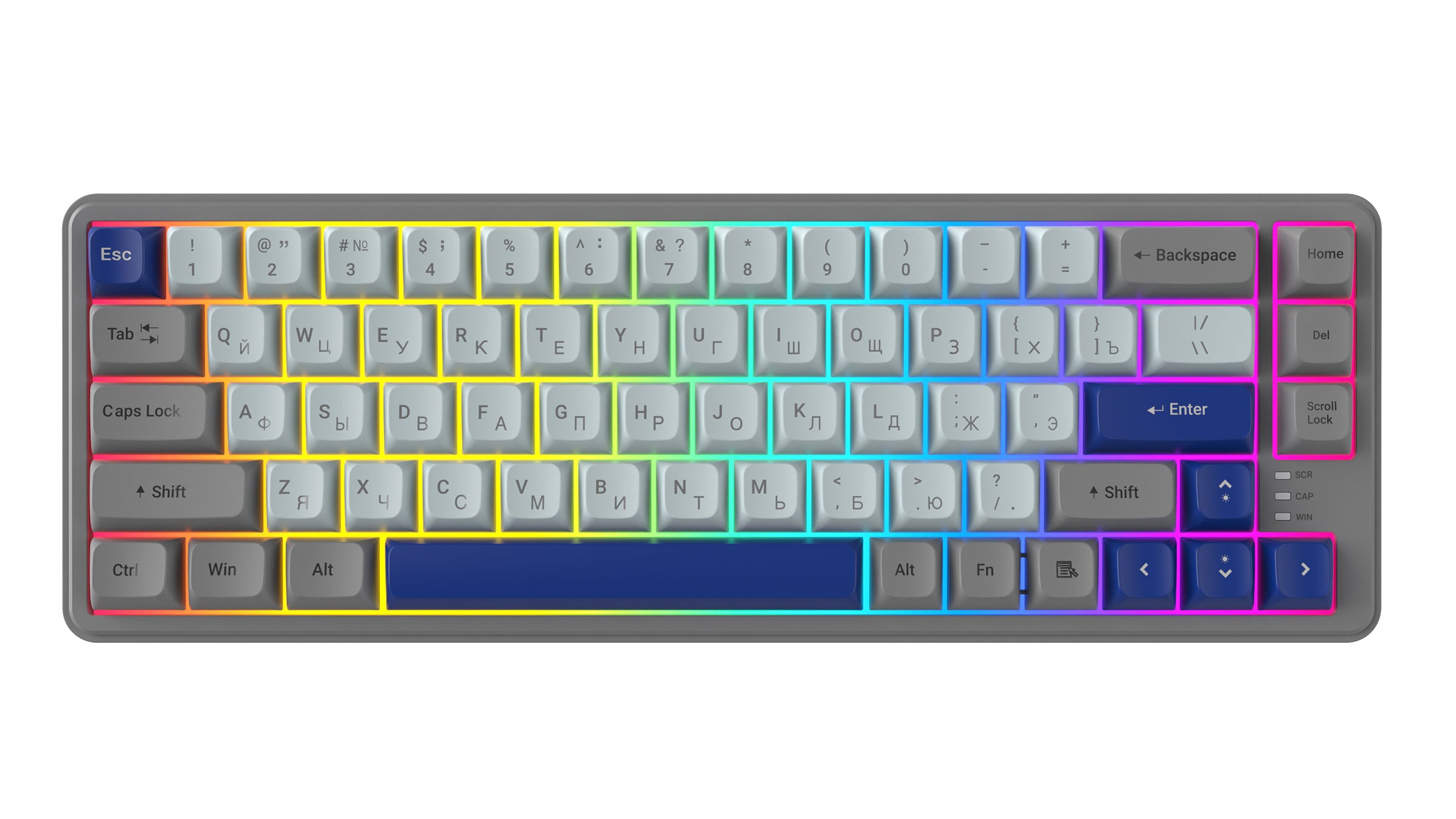 Клавиатура Ritmix RKB-568BL, Синяя