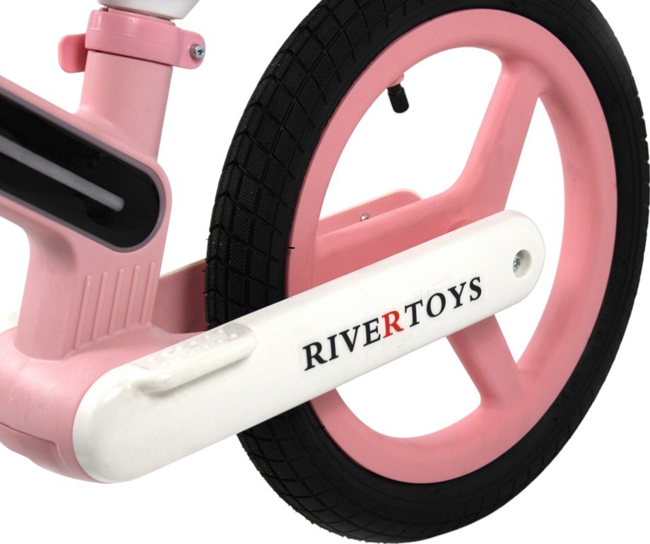 Детский беговел RiverToys (HB-003) (розовый)
