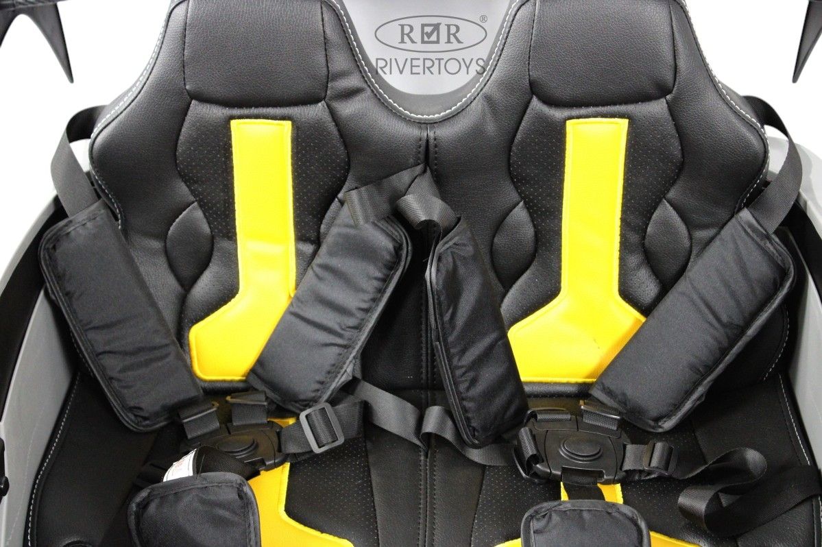 Детский электромобиль RiverToys (G007GG-GREY) серый
