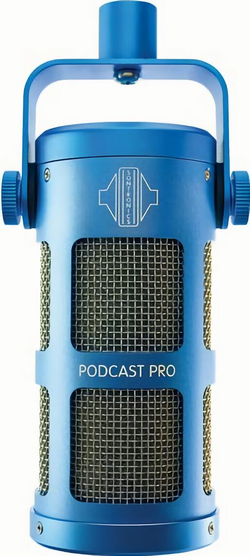 (EU) Динамический микрофон Sontronics Podcast Pro, синий, суперкардиоида, для подкастов