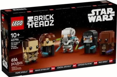 (EU) Конструктор LEGO Brick Headz Звездные войны: Месть ситхов Герои и злодеи (40796)
