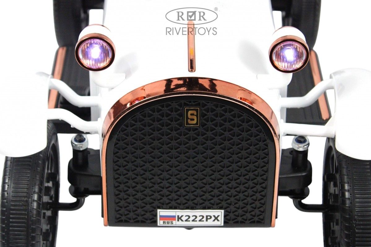 Детский электромобиль RiverToys (K222PX-WHITE) белый