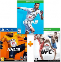 ИгроПак для XBOX One: NHL 19 + UFC + FIFA 19