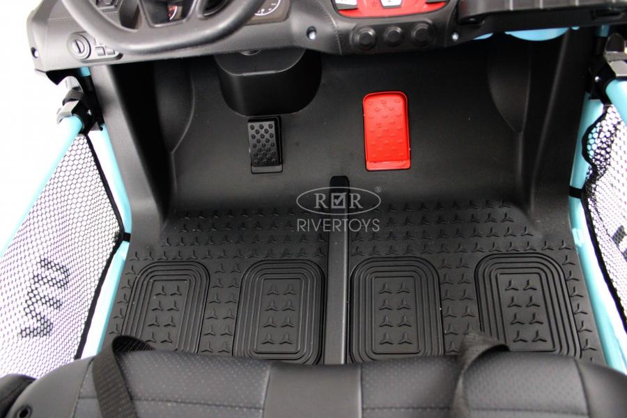 Детский электромобиль RiverToys P555PP голубой