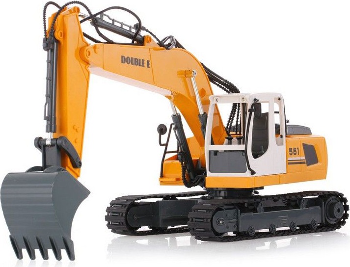 Радиоуправляемый экскаватор Double Eagle 1:16, ковш, отбойный молоток(E561-003)