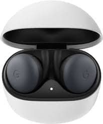 Беспроводные наушники Google Pixel Buds TWS Almost Black с зарядным футляром (чёрные)