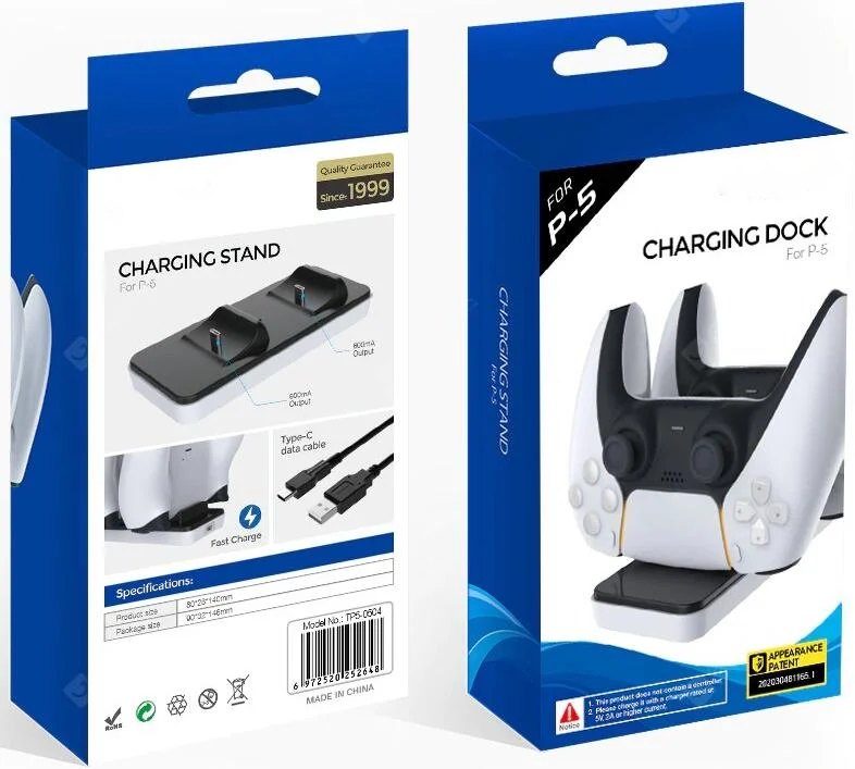 Зарядная станция для 2-х геймпадов Sony DualSense (TP5-0504)